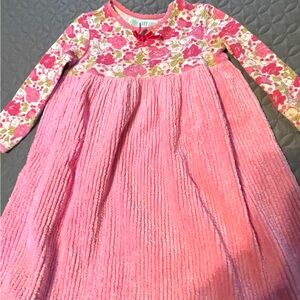 Floral Pink Kids Casual Dress